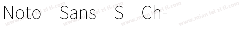 Noto Sans S Ch字体转换